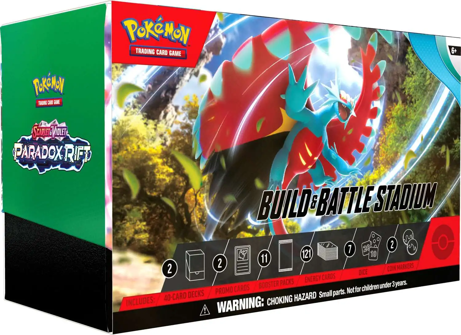 Pokemon Trading Card Game Scarlet & Violet Paradox Rift Build & Battle Stadium [2 Build & Battles, 3 Booster Packs & More]