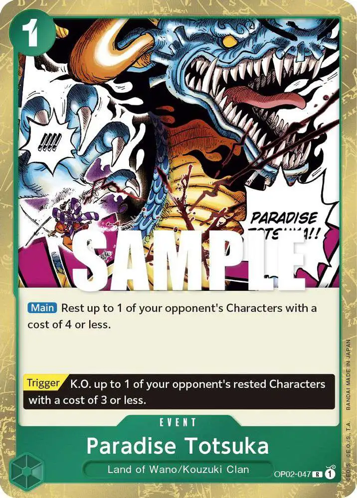 One Piece Trading Card Game Paramount War Single Card Rare