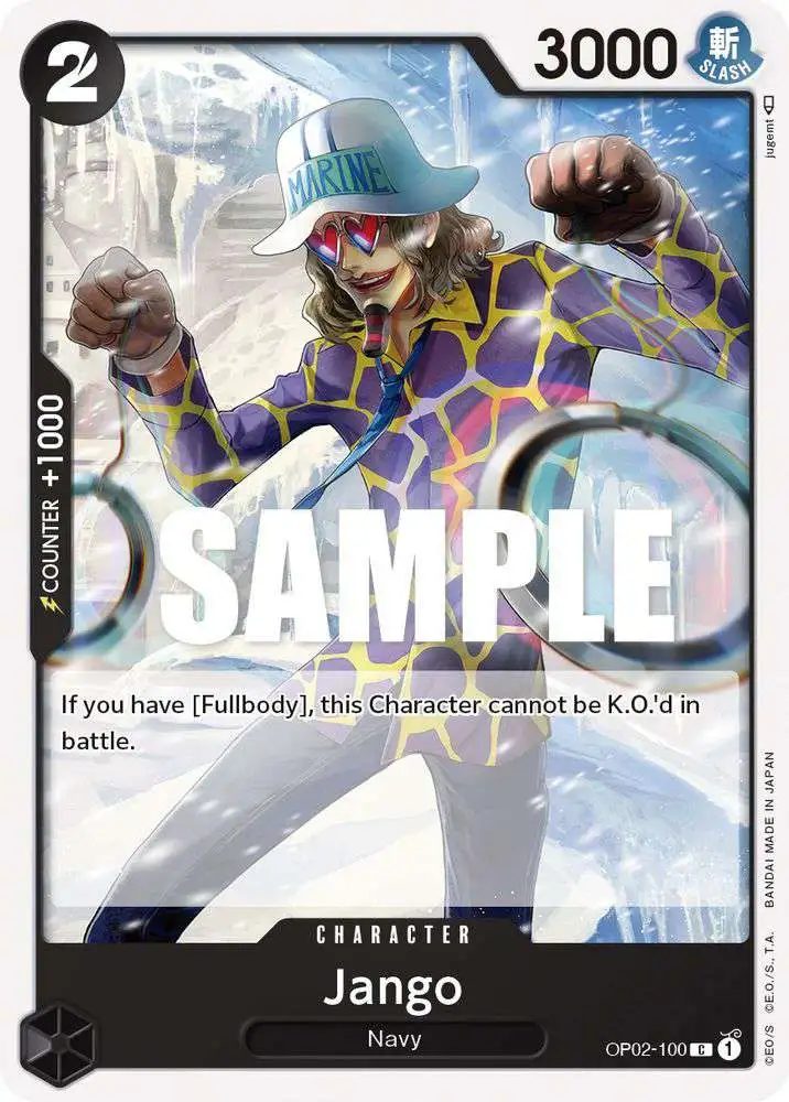 One Piece Trading Card Game Paramount War Common Jango OP02-100