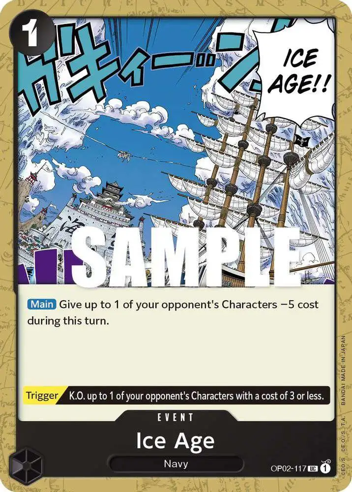 One Piece Trading Card Game Paramount War Uncommon Ice Age OP02-117