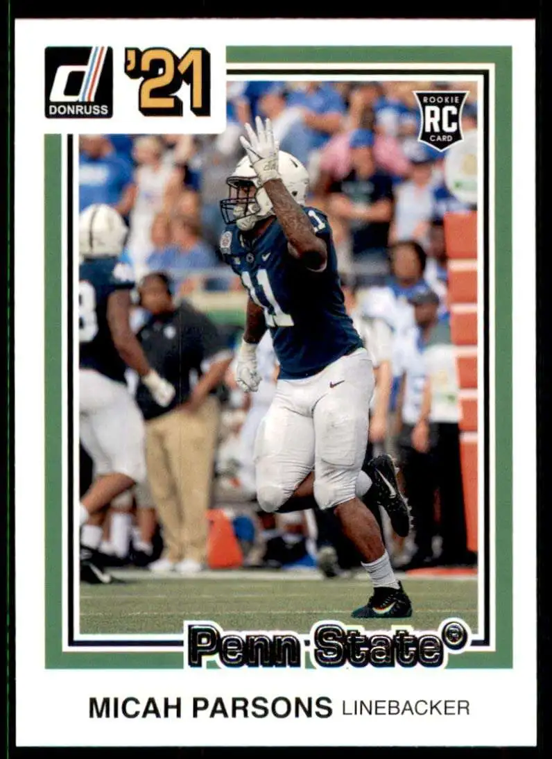 Micah Parsons 2021 Panini Chronicles Rookie Card RC #28 Dallas Cowboys