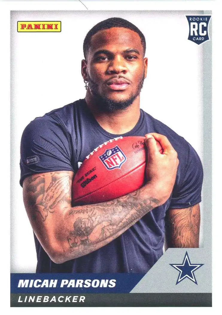 Micah Parsons 2021 Panini Chronicles Rookie Card RC #28 Dallas Cowboys