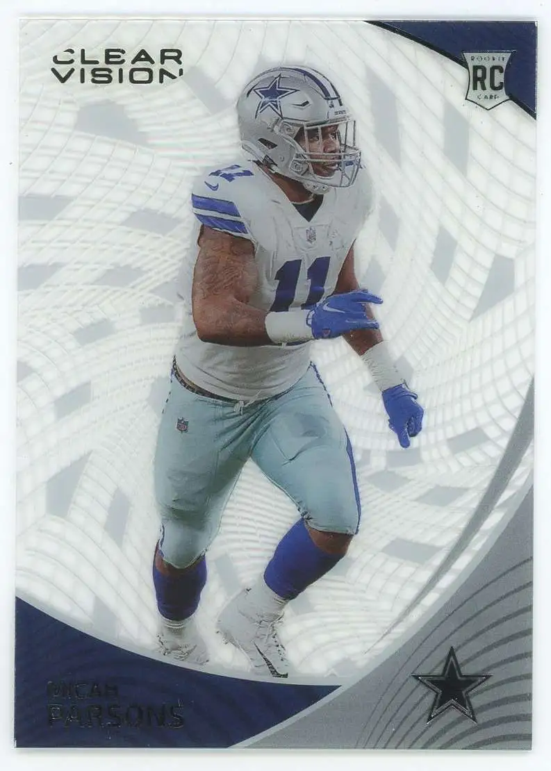 NFL 2021 Panini Chronicles Clear Vision Micah Parsons CVR-11 [Rookie]