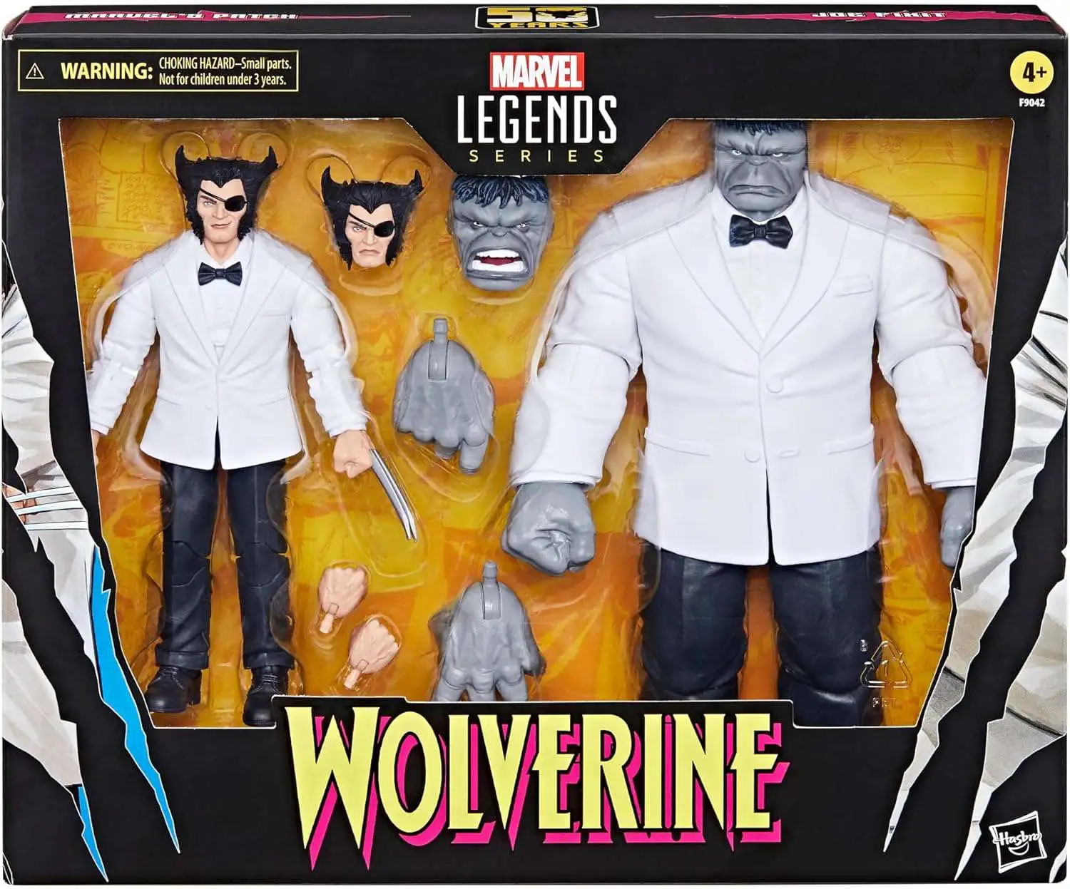 Marvel Legends Wolverine (Patch) & Joe Fixit Action Figure 2-Pack [50th Anniversary]