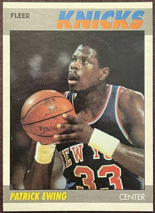 NBA 1987 Fleer HOF Patrick Ewing #37 [Base]