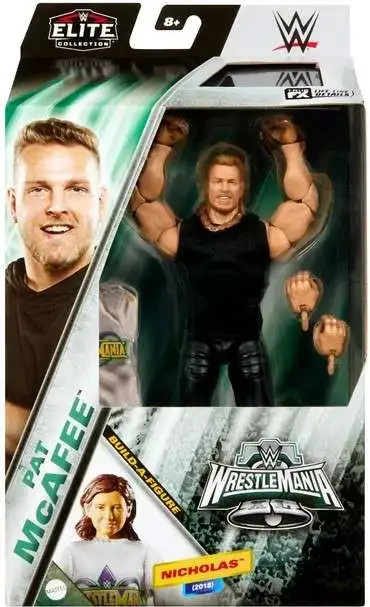 WWE Wrestling Elite Collection Wrestlemania 34 Pat McAfee Action Figure [Build Nicholas Part]