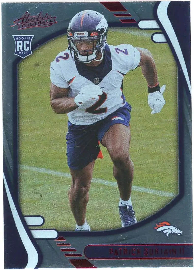 NFL 2021 Panini Absolute Patrick Surtain II Red Trading Card #143 [Rookie]