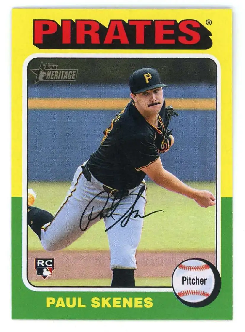MLB 2024 Topps Heritage High Number Base Paul Skenes #594 [Rookie]
