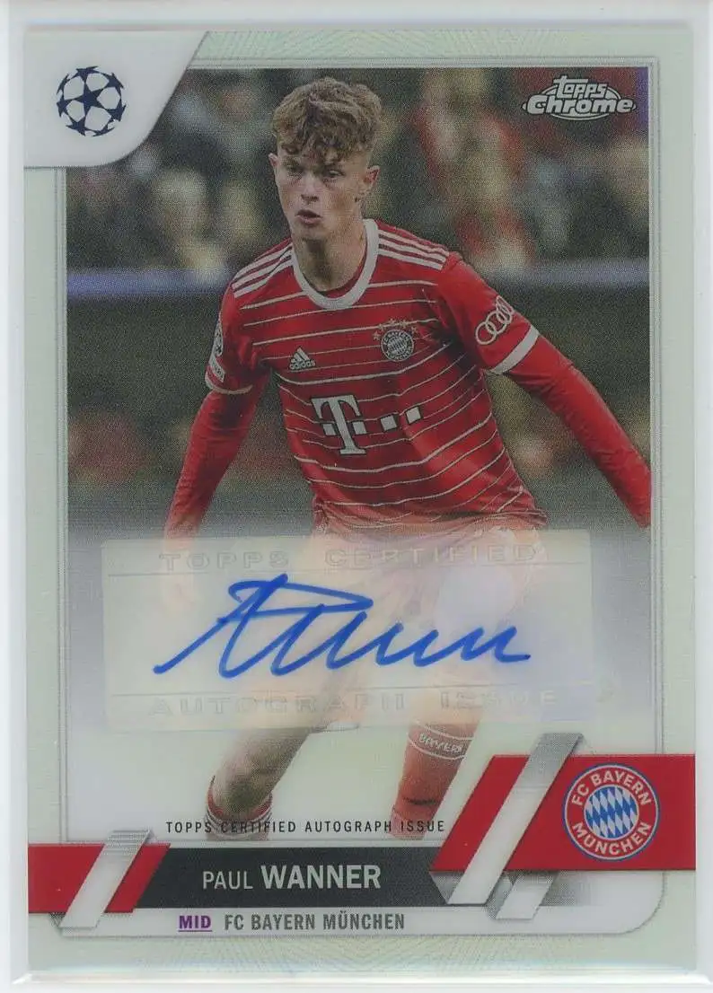 Soccer 2022-23 Topps Chrome UEFA Paul Wanner CA-PW [Auto]