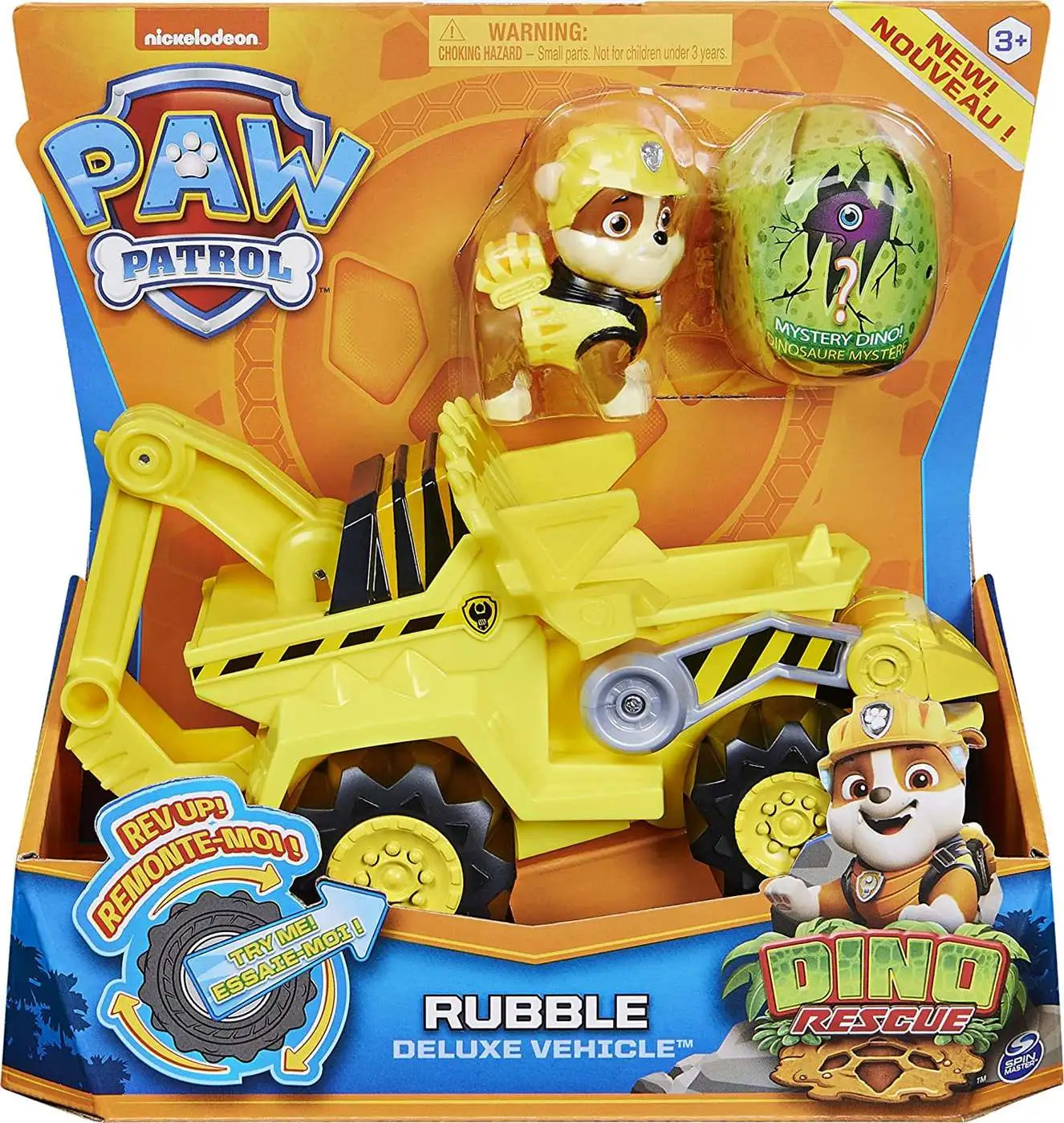 Tentakel alarm taart Paw Patrol Dino Rescue Rubble Deluxe Vehicle Includes 1 Mystery Dino Figure  Spin Master - ToyWiz