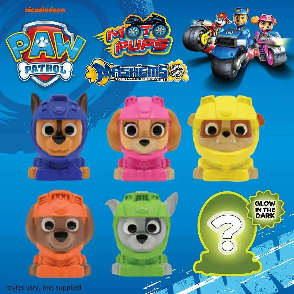 Paw Patrol MashEms Series 10 Moto Pups Mystery Pack 1 RANDOM Figure ...