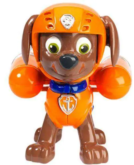 Paw Patrol Mighty Pups Zuma Figure Loose Badge Missing