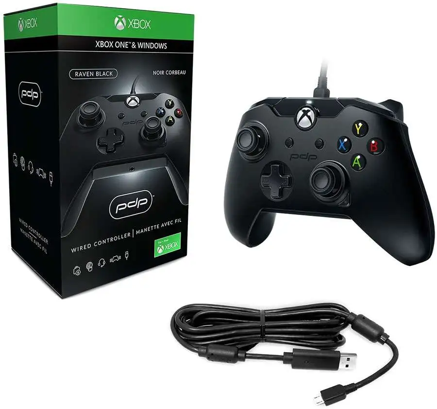 Raven Black XBOX One & Windows Wired Video Game Controller