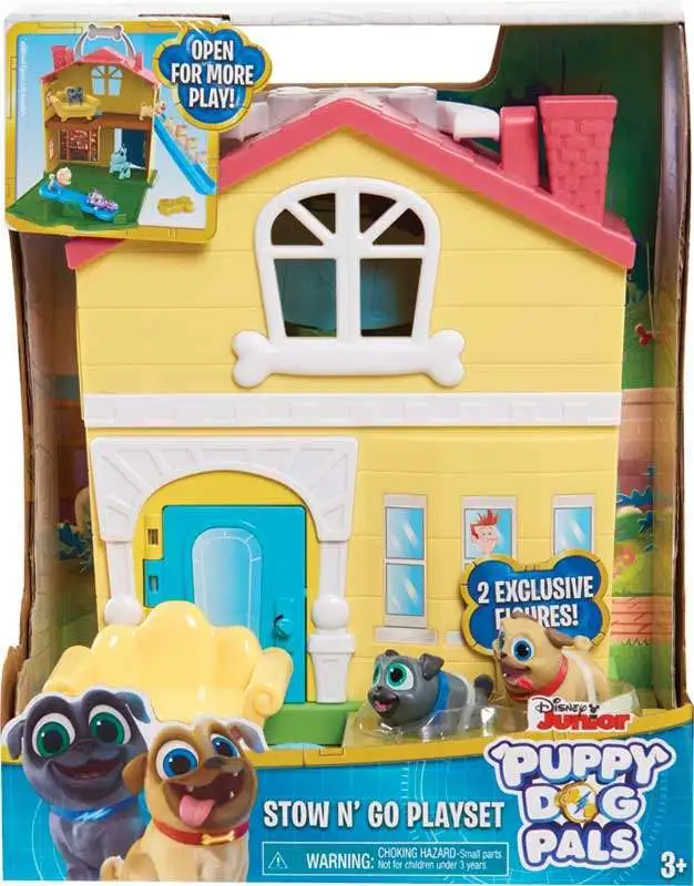 New Multicolor Details about   Puppy Dog Pals 94216 Stow N Go Playset 