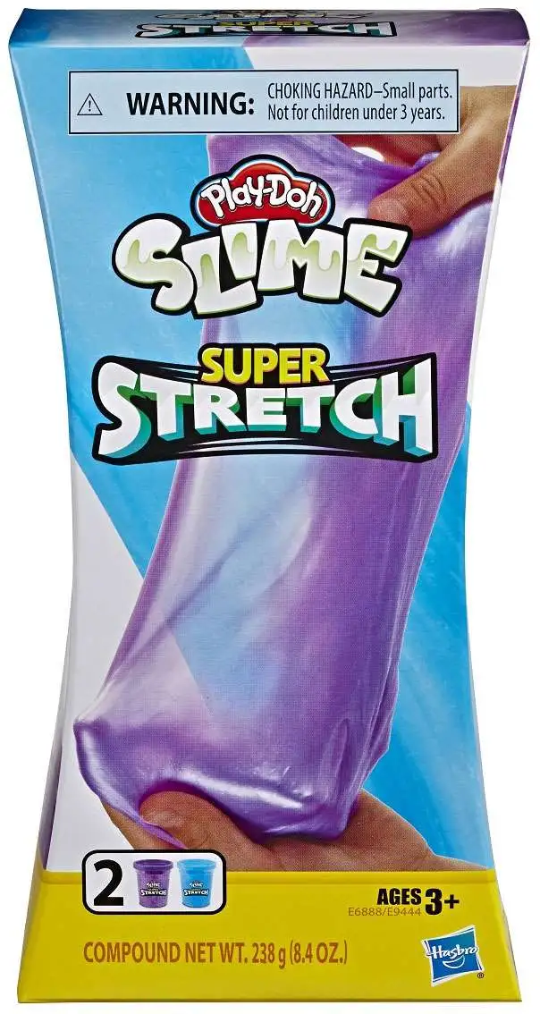 Play-Doh Slime Super Stretch Purple & Blue 8.4 Ounce Slime 2-Pack [Damaged Package]