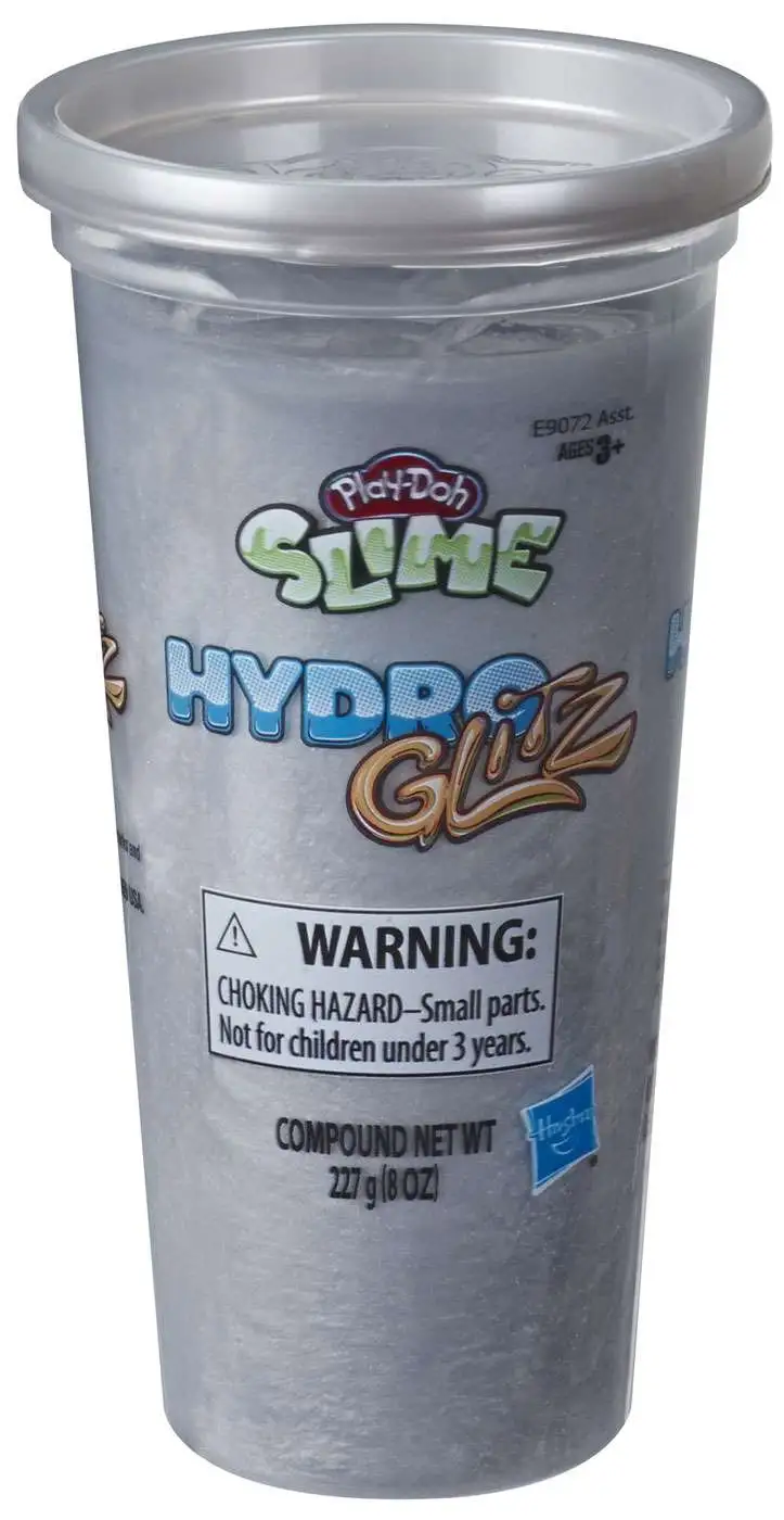 Play-Doh Slime Hydro Glitz Silver 8 Ounce Slime