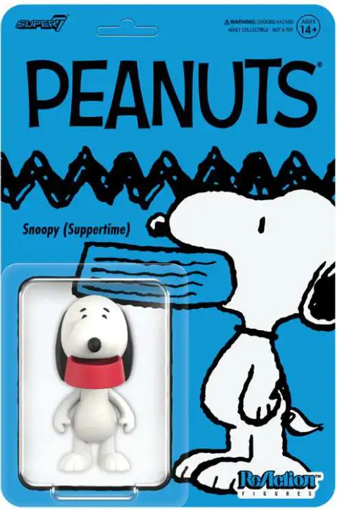 Peanuts ReAction Snoopy 3.75 Action Figure Suppertime Super7 - ToyWiz