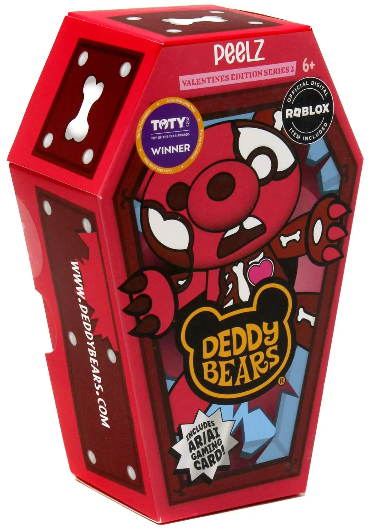 Deddy Bears Coffin Valentine's Edition Series 2 Peelz 5-Inch Mini Plush