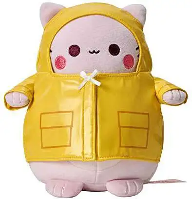 Pembe the Pink Cat Pembe in Yellow Raincoat 7.5-Inch Plush
