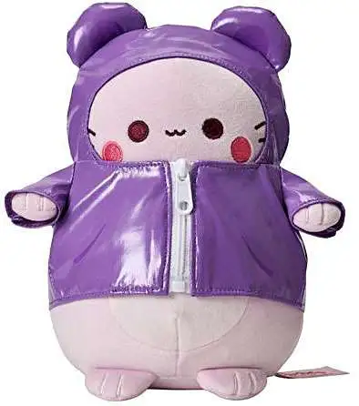 Pembe the Pink Cat Pembe in Purple Jacket 7.5-Inch Plush