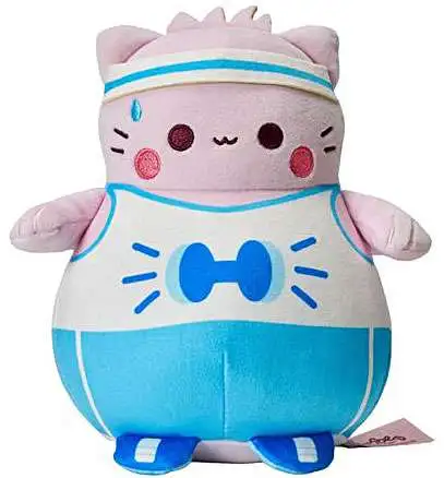 Pembe the Pink Cat Pembe in Gym Workout Gear 7.5-Inch Plush