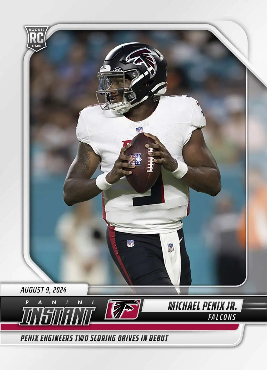 NFL Atlanta Falcons 2024 Instant Preseason Football Michael Penix Jr. #4 [Rookie]