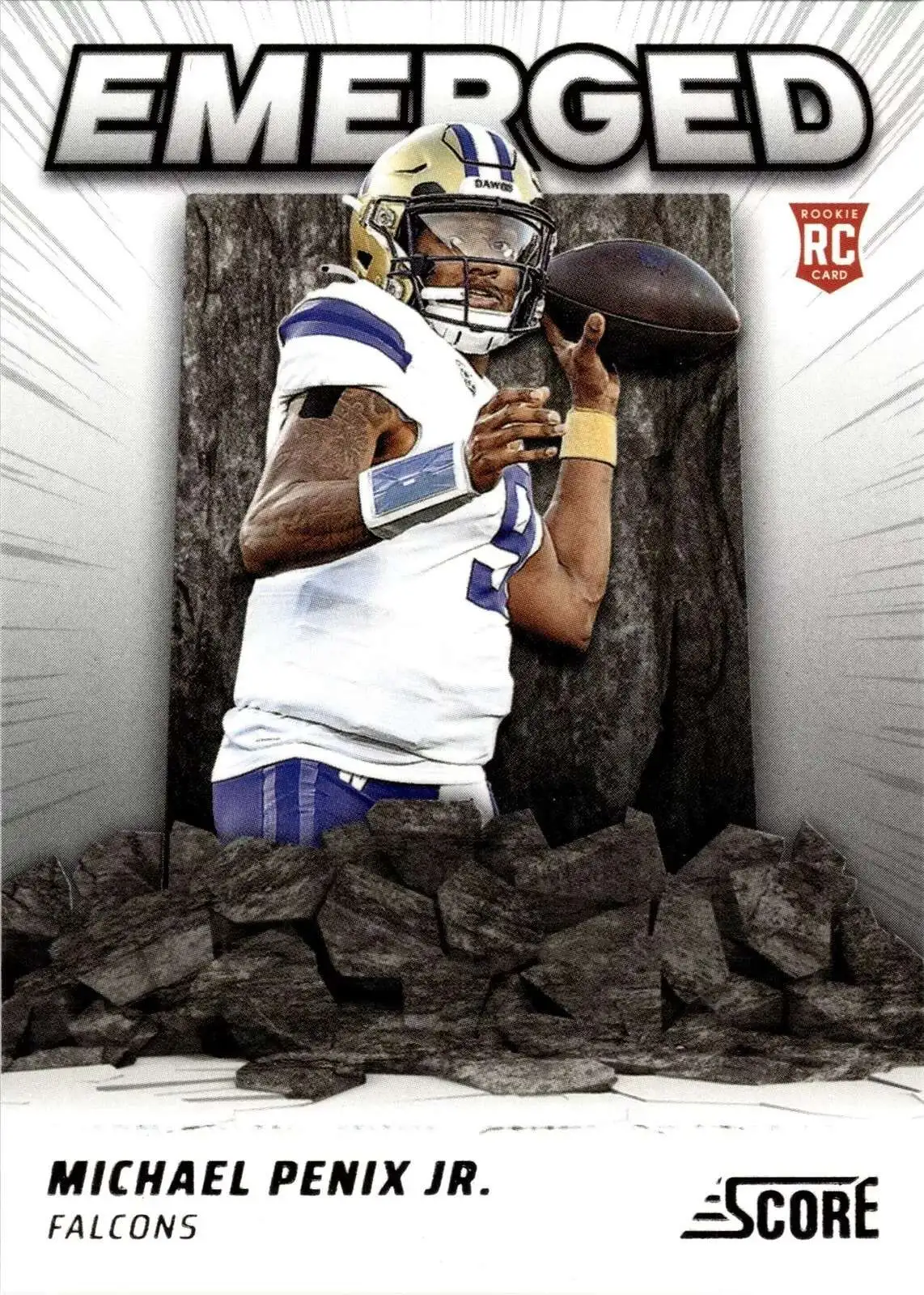 NFL 2024 Score Football Emerged Michael Penix Jr. EM-MPJ [Rookie]