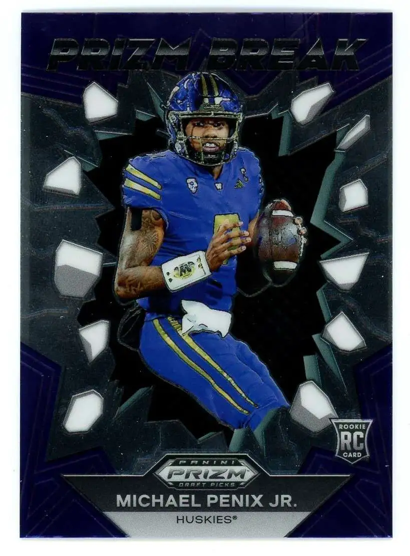 NFL 2024 Panini Prizm Draft Picks Prizm Break Michael Penix Jr. PB-MPJ [Rookie]