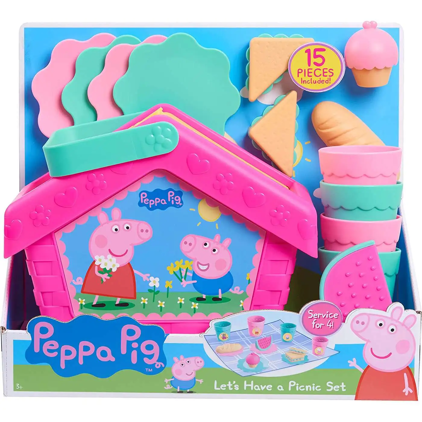 Peppa Pig Picnic Tea Set In Hamper 