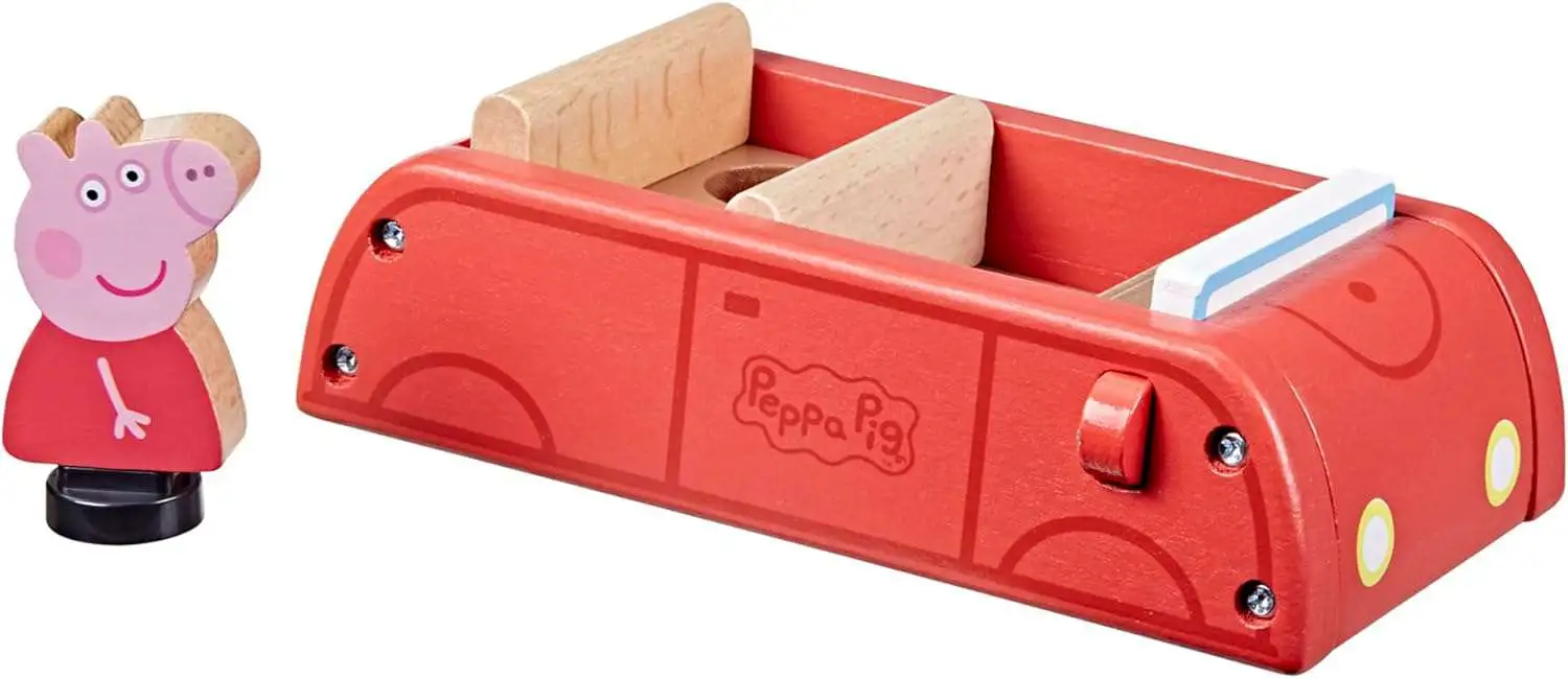 Peppa Pig with Wooden Red Car Exclusive