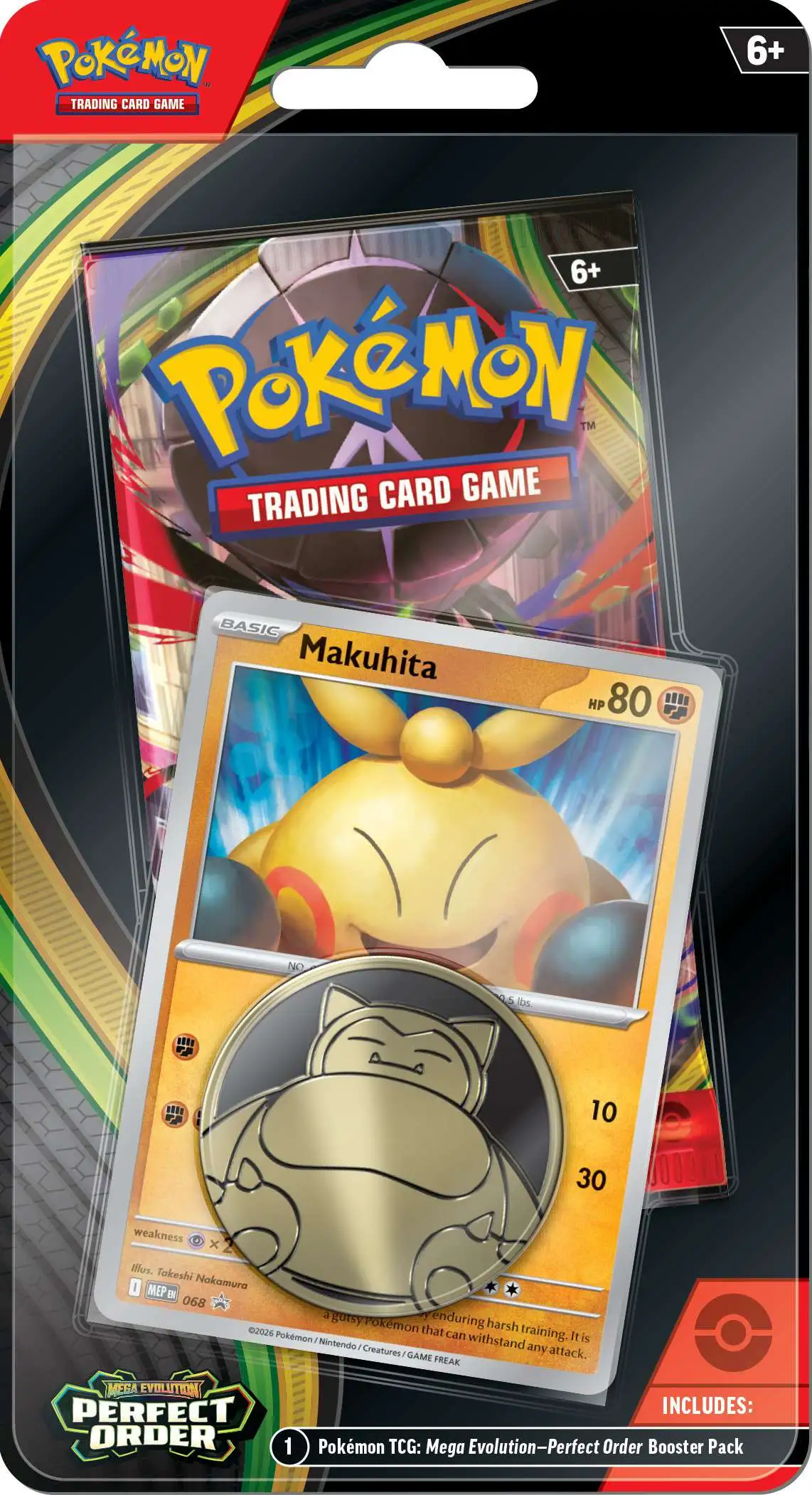 Pokemon Mega Evolution Perfect Order Checklane BLISTER Booster Pack [10 Cards]