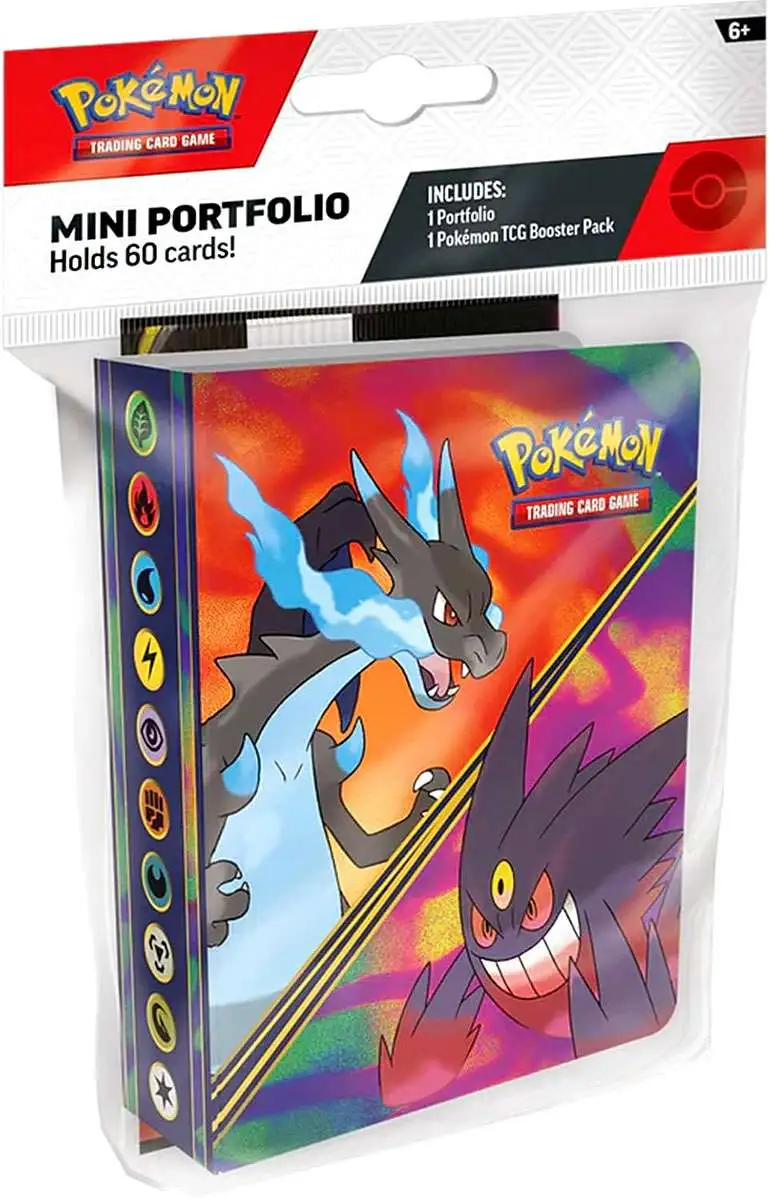 Pokemon Mega Evolution Perfect Order Mini Portfolio [Includes 1 Booster Pack, Holds 60 Cards]