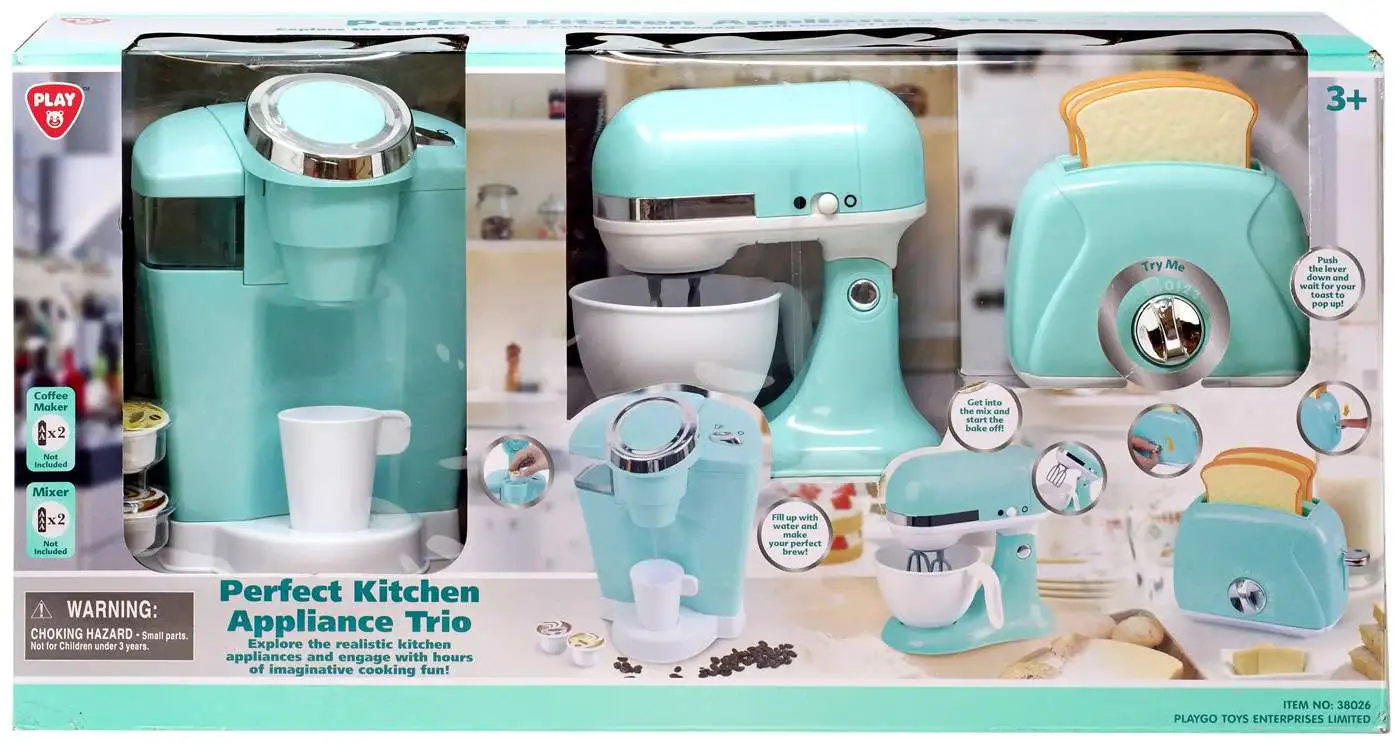 Play Perfect Kitchen Appliance Trio Exclusive Playset [Green, Damaged Package]