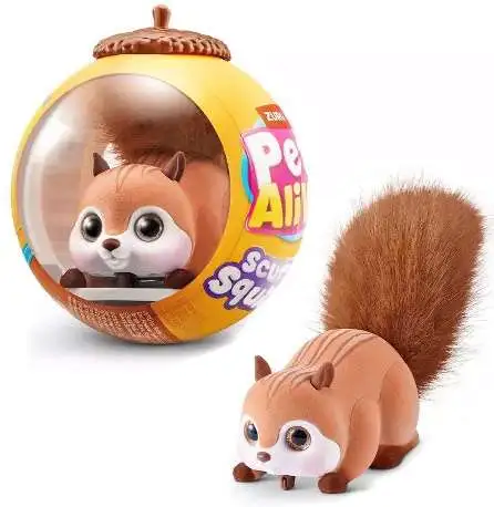 Pets Alive Scurry'n Squirrel BROWN Figure Acorn Pack