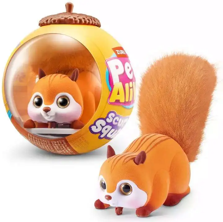 Pets Alive Scurry'n Squirrel ORANGE Figure Acorn Pack