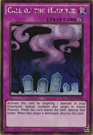 YuGiOh Premium Gold: Return of the Bling Gold Rare Call of the Haunted PGL2-EN090