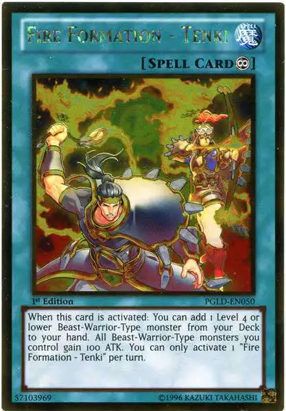 YUGIOH: FIRE FORMATION TENKI GOLD 1ST EDITION MGED 