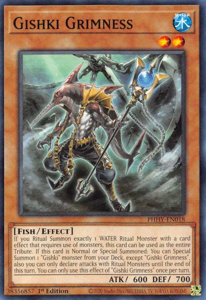 YuGiOh Trading Card Game Photon Hypernova Common Gishki Grimness PHHY-EN018