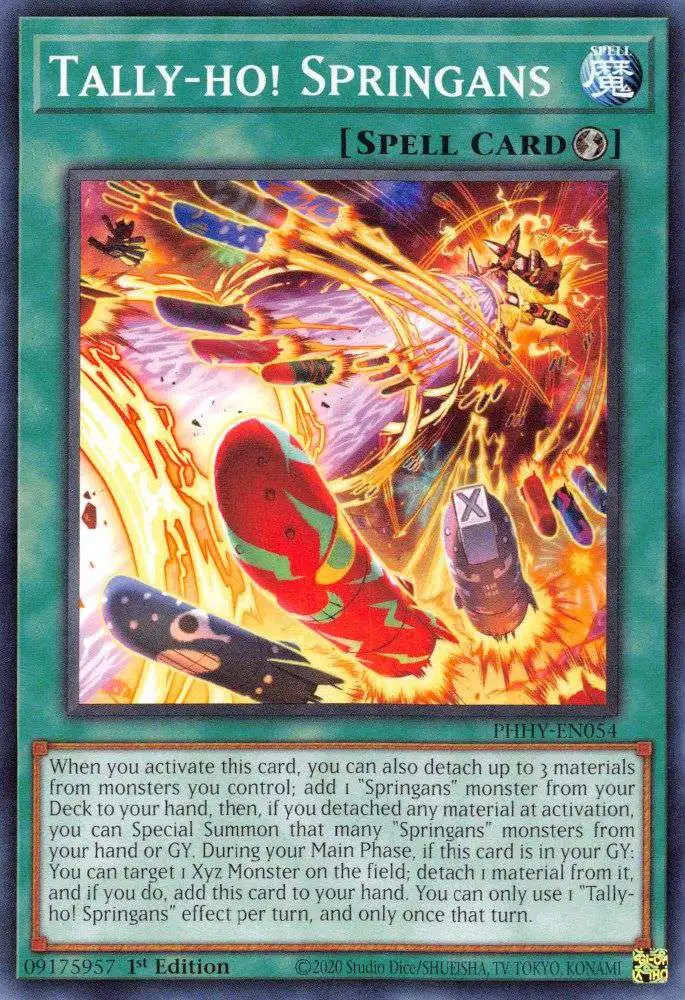 YuGiOh Trading Card Game Photon Hypernova Common Tally-Ho! Springans PHHY-EN054