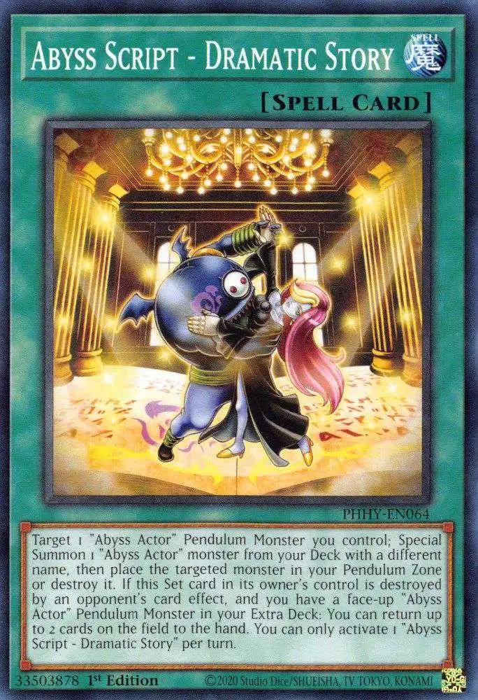 YuGiOh Trading Card Game Photon Hypernova Single Card Common Abyss Script - Dramatic Story PHHY-EN064 - ToyWiz YuGiOh Trading Card Game Photon Hypernova Single Card Common Abyss Script - Dramatic Story PHHY-EN064 - ToyWiz