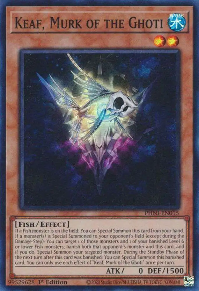 YuGiOh Trading Card Game Phantom Nightmare Single Card Super Rare Keaf, Murk of the Ghoti PHNI-EN015 - ToyWiz YuGiOh Trading Card Game Phantom Nightmare Single Card Super Rare Keaf, Murk of the Ghoti PHNI-EN015 - ToyWiz