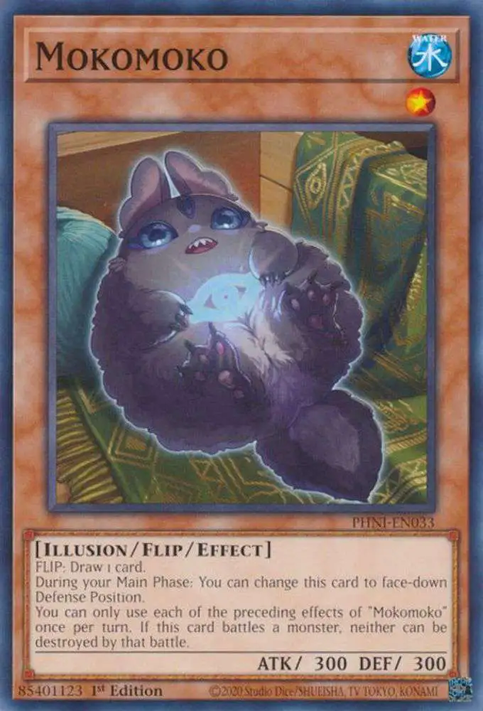 YuGiOh Trading Card Game Phantom Nightmare Common Mokomoko PHNI-EN033