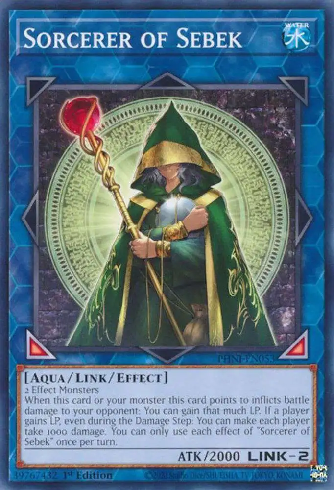 YuGiOh Trading Card Game Phantom Nightmare Common Sorcerer of Sebek PHNI-EN053 YuGiOh Trading Card Game Phantom Nightmare Common Sorcerer of Sebek PHNI-EN053