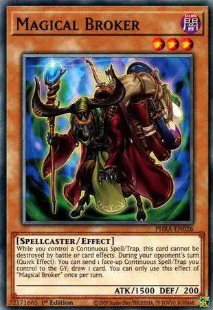 YuGiOh Trading Card Game Phantom Rage Common Magical Broker PHRA-EN026