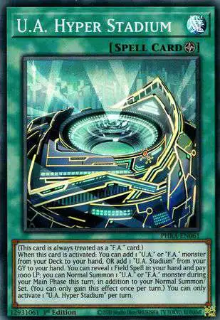 YuGiOh Trading Card Game Phantom Rage Super Rare U.A. Hyper Stadium PHRA-EN061