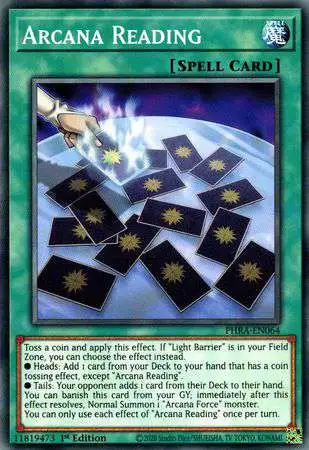YuGiOh Trading Card Game Phantom Rage Single Card Common Arcana