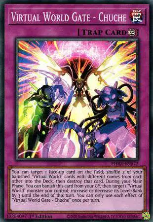 YuGiOh Trading Card Game Phantom Rage Super Rare Virtual World Gate - Chuche PHRA-EN072