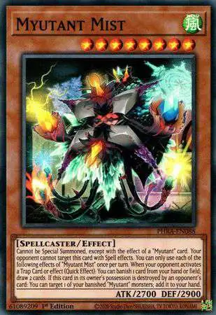 YuGiOh Trading Card Game Phantom Rage Super Rare Myutant Mist PHRA-EN088