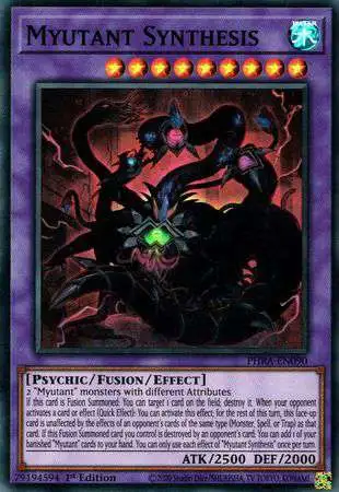 YuGiOh Trading Card Game Phantom Rage Super Rare Myutant Synthesis PHRA-EN090