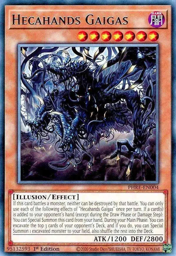 YuGiOh Trading Card Game Phantom Revenge Single Card Rare Hecahands Gaigas PHRE-EN004 - ToyWiz YuGiOh Trading Card Game Phantom Revenge Single Card Rare Hecahands Gaigas PHRE-EN004 - ToyWiz